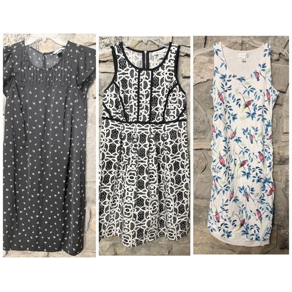 Motherhood Dresses & Skirts - Maternity Lot of 3 Motherhood / H&M Dresses Sz S casual work comfortable EUC CS